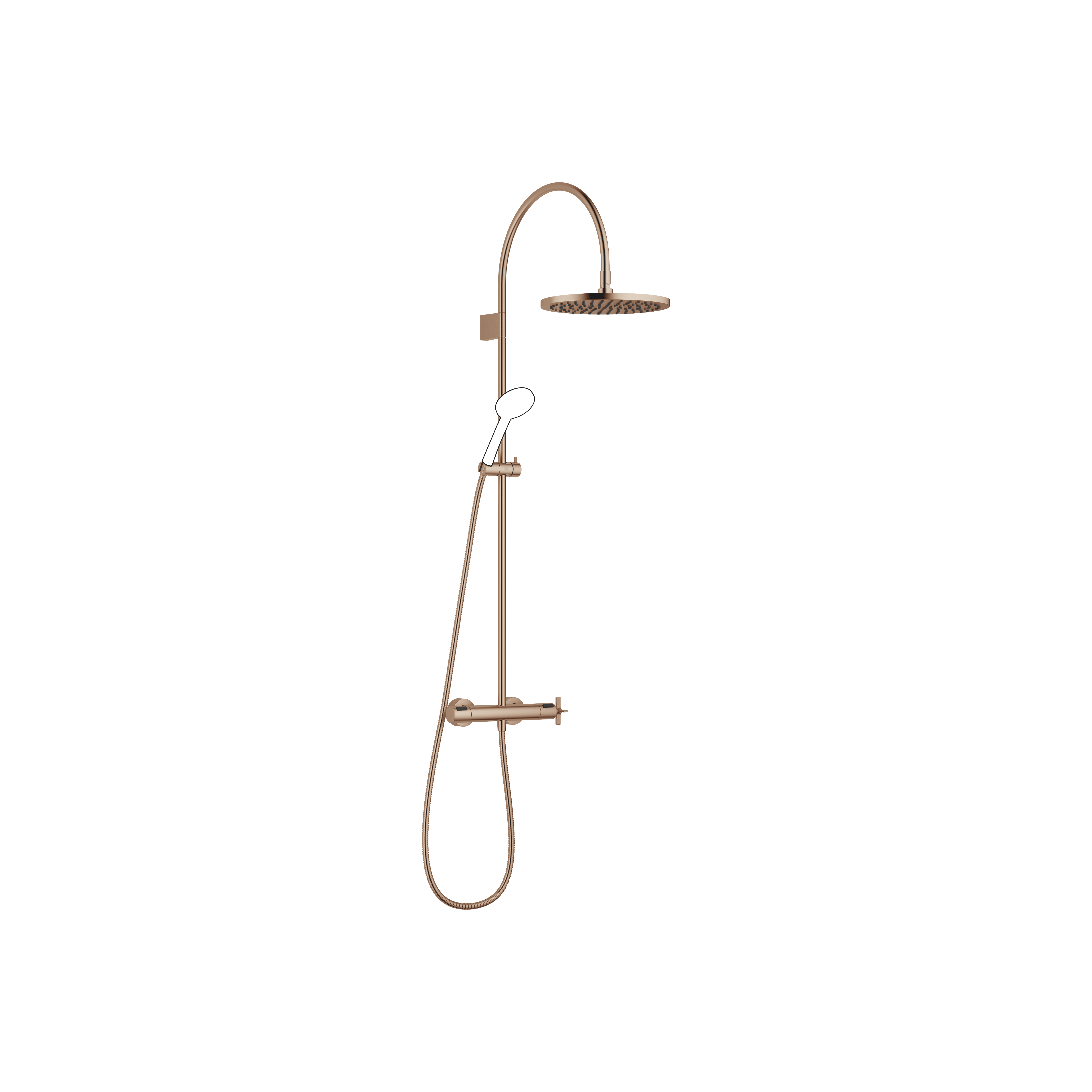 VAIA Brushed Bronze (PVD) : Exposed Shower Set with shower thermostat ...
