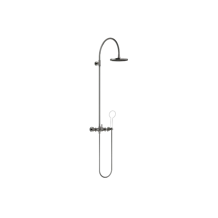 TARA Colonne de douche avec mélangeur de douche sans douchette FlowReduce 220 mm - Dark Chrome - 26 632 892-19