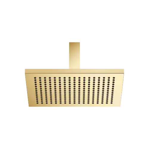 Regenbrause mit Deckenanbindung FlowReduce 300 x 240 mm - Gold gebürstet (PVD) - 28 770 980-37