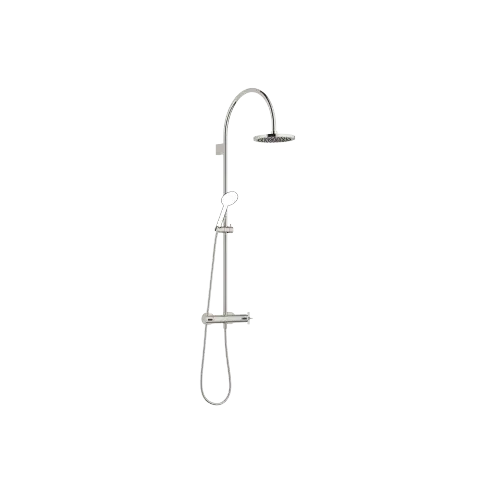 VAIA Showerpipe with shower thermostat without hand shower - Platinum - 34 459 809-08 0050
