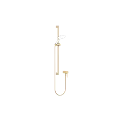 Concealed single-lever mixer with integrated shower connection with shower set without hand shower - Brushed Durabrass (23kt Gold) - 36 110 970-28