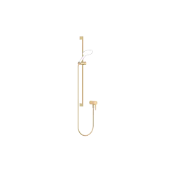 Concealed single-lever mixer with integrated shower connection with shower set without hand shower - Brushed Durabrass (23kt Gold) - 36 110 970-28