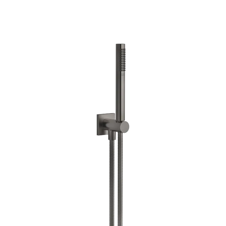 Hand shower set with integrated shower holder - Brushed Dark Platinum - 27 812 970-99