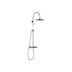 TARA Colonne de douche avec thermostat de douche sans douchette - Dark Chrome - 34 465 892-19