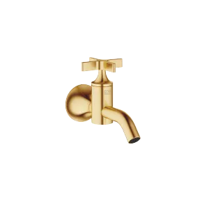 VAIA Wall-mounted valve cold water without pop-up waste - Brushed Durabrass (23kt Gold) - 30 010 809-28