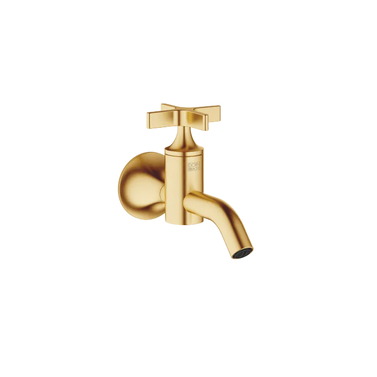 VAIA Wall-mounted valve cold water without pop-up waste - Brushed Durabrass (23kt Gold) - 30 010 809-28