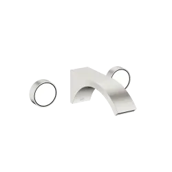 CYO Wall-mounted basin mixer without pop-up waste - Brushed Platinum - 36 712 811-06