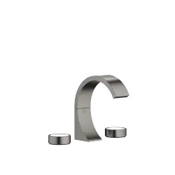 CYO Three-hole basin mixer with pop-up waste without design element - Brushed Dark Platinum - 20 710 811-99