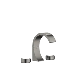 CYO Waschtisch-Dreilochbatterie mit Ablaufgarnitur ohne Designelement - Dark Platinum gebürstet - 20 710 811-99