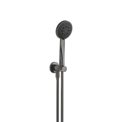 Hand shower set with integrated shower holder - Brushed Dark Platinum - 27 803 660-99 0050