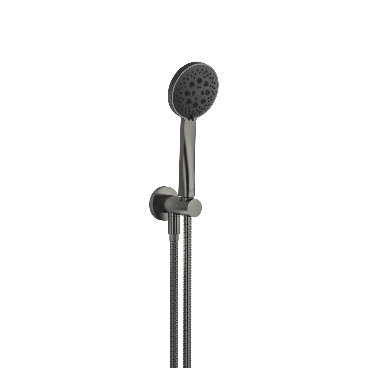 Hand shower set with integrated shower holder - Brushed Dark Platinum - 27 803 660-99 0050