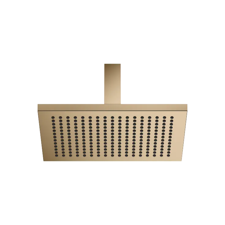 Rain shower with ceiling fixing FlowReduce 300 x 240 mm - Brushed Dark Brass - 28 774 980-39