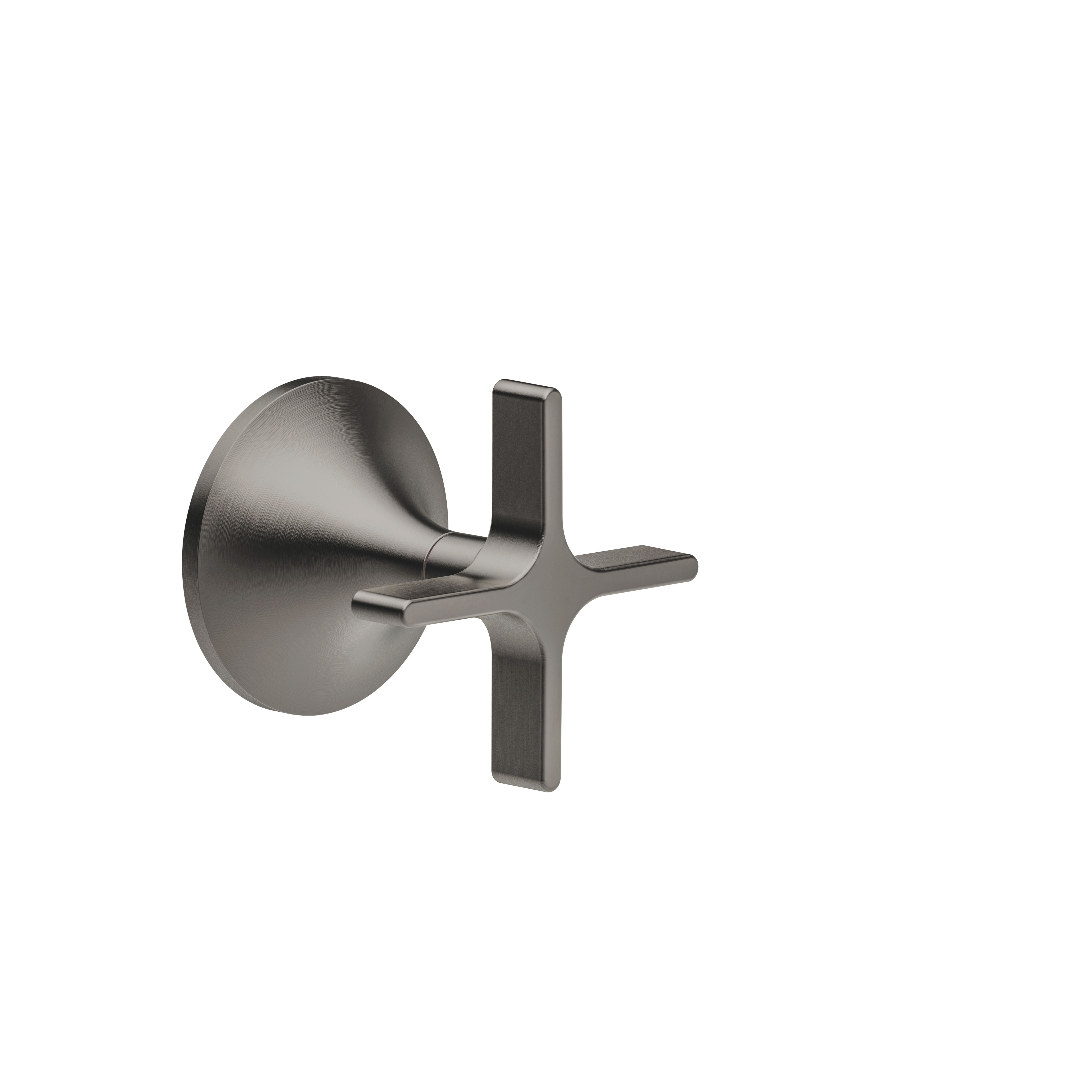 VAIA Brushed Dark Platinum : Wall valve clockwise closing 1/2
