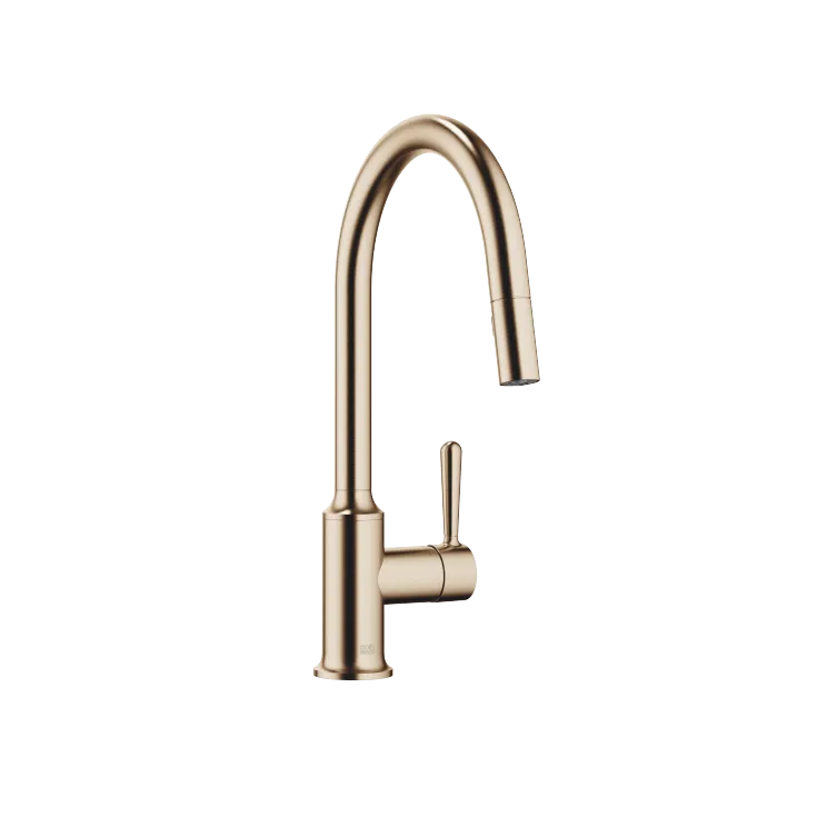 VAIA Miscelatore monocomando ad estrazione Pull-down con funzione doccetta - Champagne spazzolato (Oro 22k) - 33 870 809-46