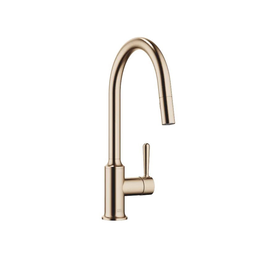 VAIA Single-lever mixer Pull-down with spray function - Brushed Champagne (22kt Gold) - 33 870 809-46