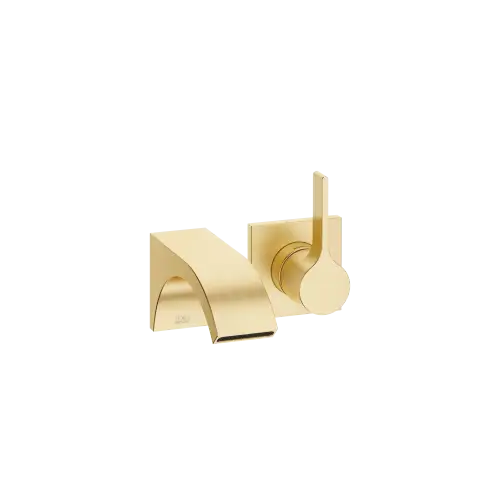 CYO Mitigeur monocommande de lavabo mural sans garniture d’écoulement - Laiton brossé (Or 23cts) - 36 860 811-28