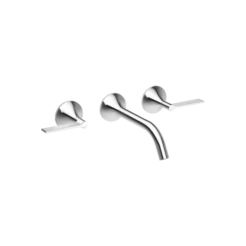 VAIA Wall-mounted basin mixer without pop-up waste - Chrome - 36 712 819-00