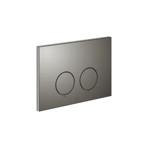 Flush plate for concealed WC cisterns made by Geberit round - Dark Chrome - 12 665 979-19