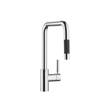 META SQUARE Single-lever mixer Pull-down with spray function - Chrome - 33 870 861-00 0010