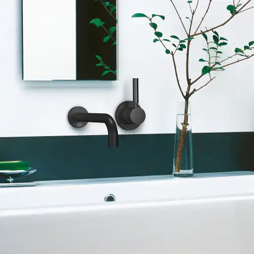 EDITION PRO Wall-mounted single-lever basin mixer without pop-up waste - Brushed Chrome - 36 812 626-93