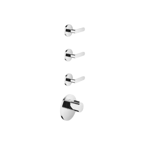 META xTOOL Thermostat module with 3 valves - Chrome - Set containing 4 articles