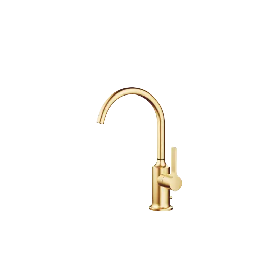 VAIA Single-lever basin mixer with pop-up waste - Brushed Durabrass (23kt Gold) - 33 500 809-28