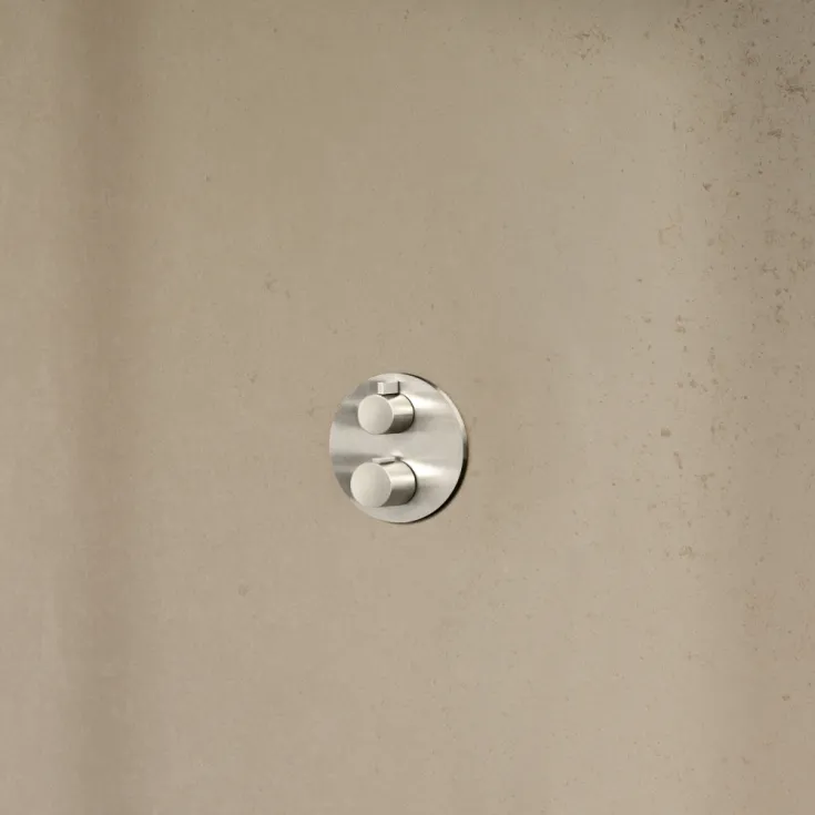 Concealed thermostat with three function volume control - Chrome - 36 427 970-00