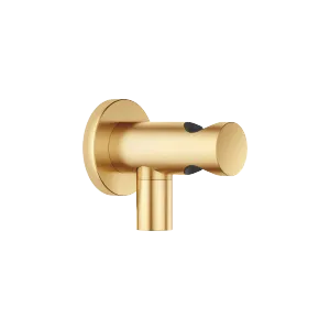 Wall elbow with integrated shower holder - Brushed Durabrass (23kt Gold) - 28 490 660-28