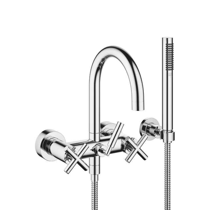 TARA Bath mixer for wall mounting with hand shower set - Chrome - 25 133 892-00 0050