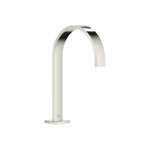 MEM Deck-mounted basin spout without pop-up waste - Platinum - 13 716 782-08