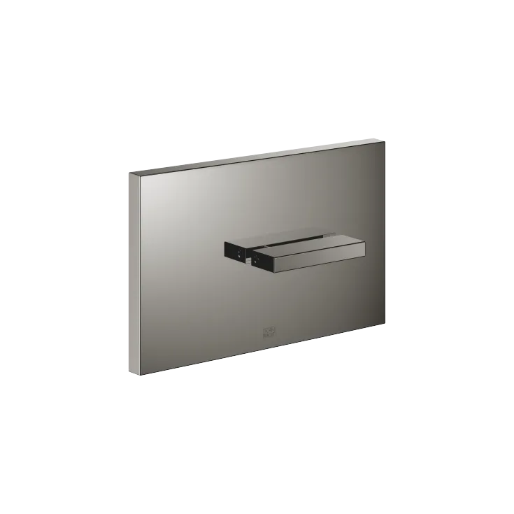 Cubierta para cisterna de inodoro empotrada de la empresa TeCe - Dark Chrome - 12 660 979-19