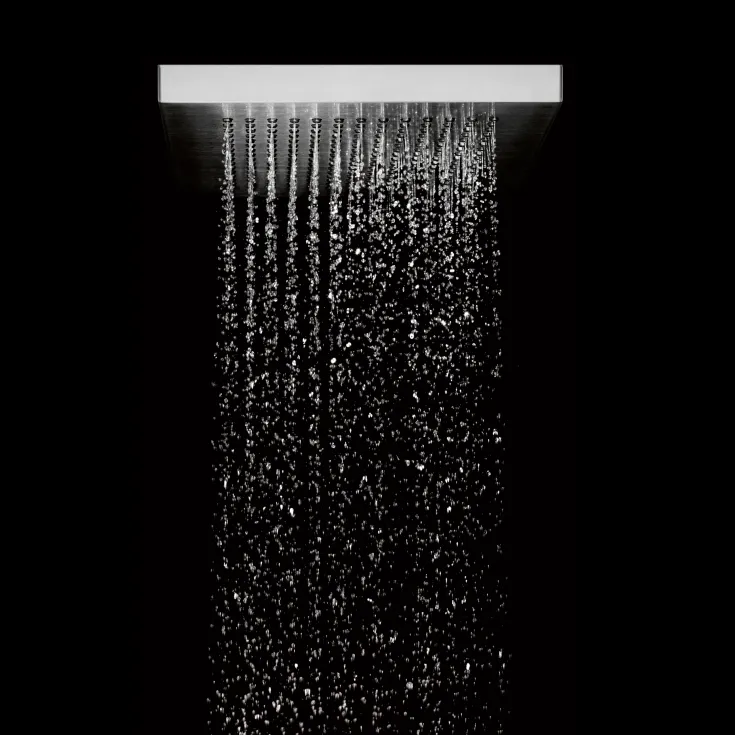 JUST RAIN Rain shower with ceiling fixing 400 x 320 mm - Stainless Steel - 41 507 979-85