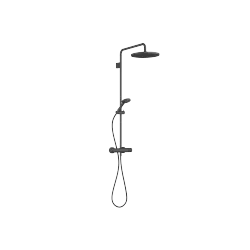 Showerpipe con termostato de ducha - Negro mate - Set que contiene 2 artículos