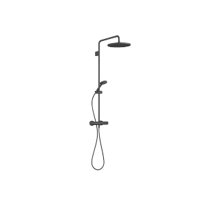 Showerpipe con termostato doccia - Nero opaco - Set contenente 2 articoli