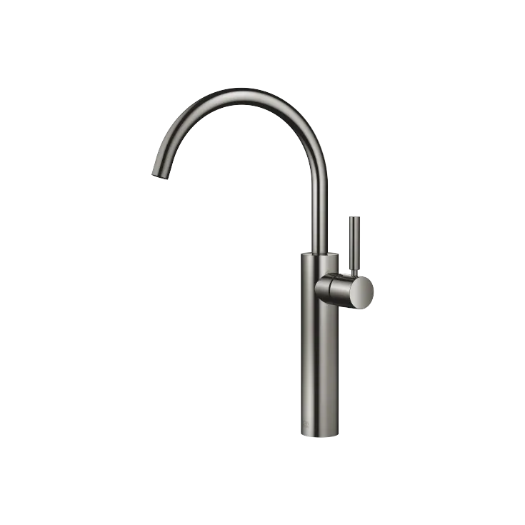 META Monomando de lavabo con base elevada sin válvula - Dark Chrome - 33 534 661-19