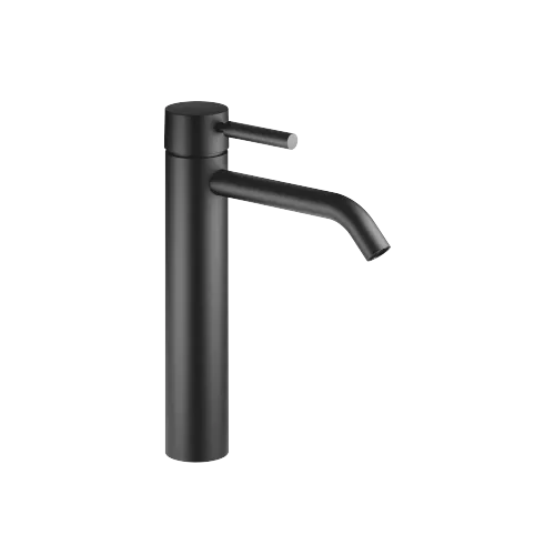 META Mitigeur monocommande de lavabo avec pied surélevé sans garniture d’écoulement - Noir mat - 33 539 660-33