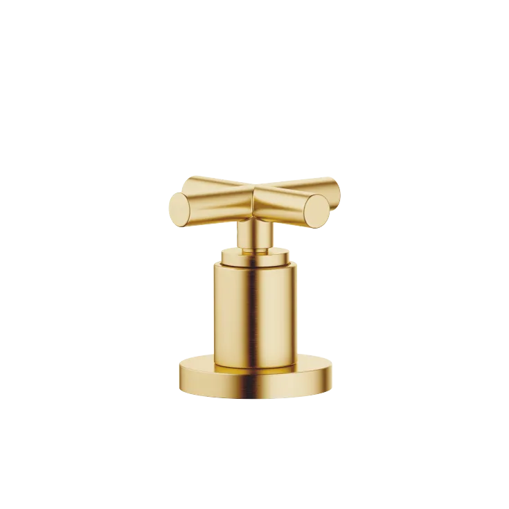 TARA Two-way diverter for bath rim or tile edge installation - Brushed Durabrass (23kt Gold) - 29 140 892-28