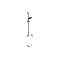 Concealed single-lever mixer with integrated shower connection with shower set without hand shower - Dark Chrome - 36 110 970-19
