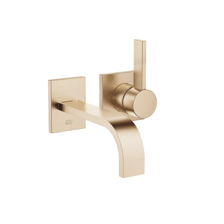 MEM Wall-mounted single-lever basin mixer without pop-up waste - Brushed Champagne (22kt Gold) - 36 860 782-46 0010