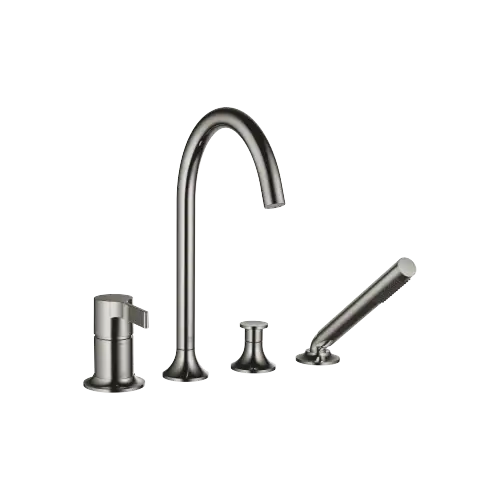 VAIA Bath shower set for bath rim or tile edge installation - Dark Chrome - 27 632 809-19 0050