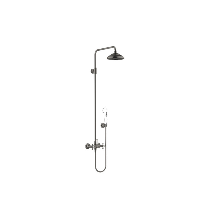 MADISON Dark Platinum gebürstet Duscharmaturen Shower Pipe mit