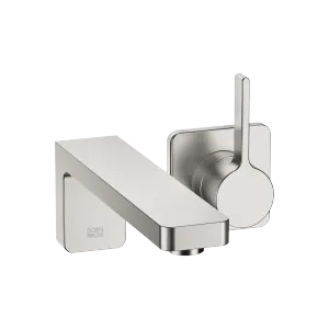 LULU Wall-mounted single-lever basin mixer without pop-up waste - Brushed Platinum - 36 860 710-06 0010