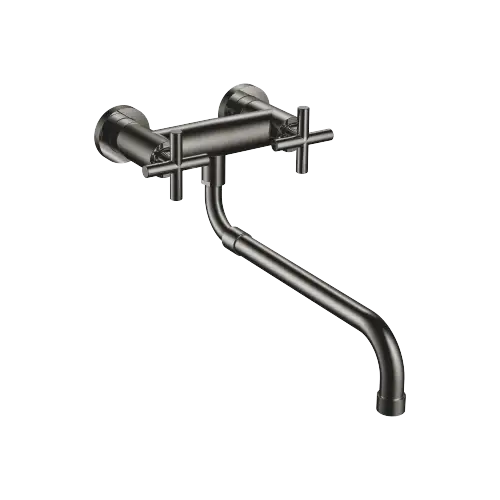 TARA Wall-mounted bridge mixer with extending spout - Dark Chrome - 31 151 892-19