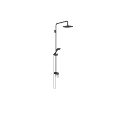 Showerpipe with single-lever shower mixer - Matte Black - Set containing 2 articles