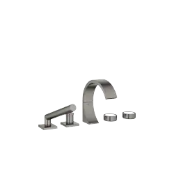 CYO Five-hole bath mixer for bath rim or tile edge installation - Brushed Dark Platinum - 27 523 811-99 0050