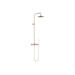 TARA Showerpipe without hand shower FlowReduce 220 mm - Brushed Champagne (22kt Gold) - 26 633 892-46