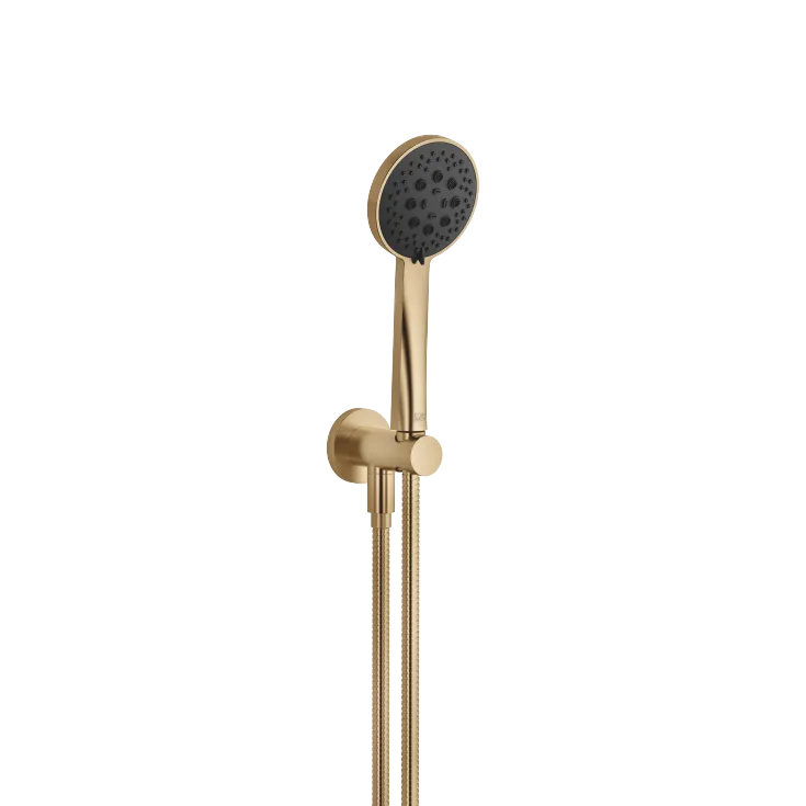 Gruppo doccetta con flessibile con supporto doccia integrato - Dark Brass spazzolato - 27 803 660-39