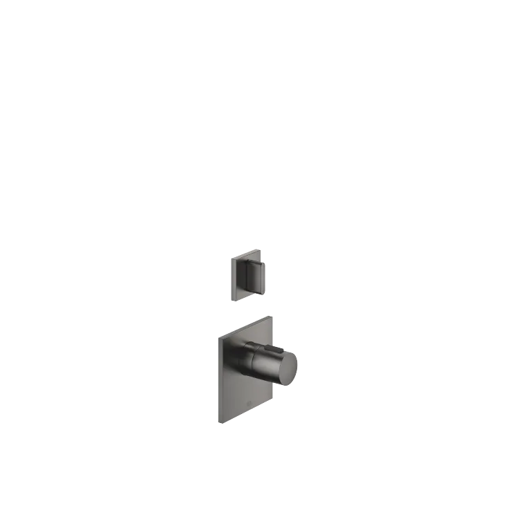 CL.1 xTOOL Thermostat module with 1 valve - Brushed Dark Platinum - Set containing 2 articles