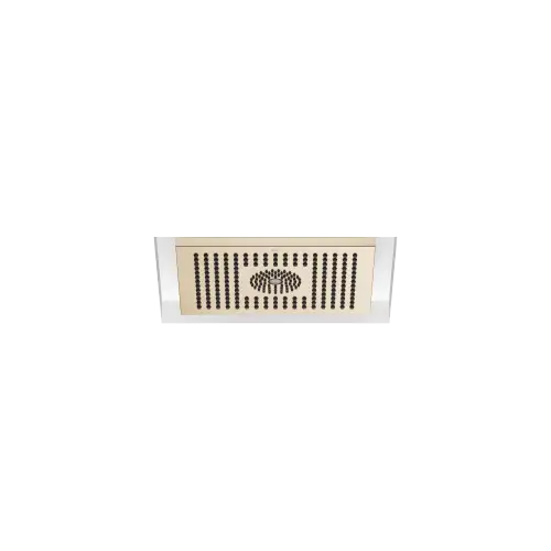 Rainshower for recessed ceiling installation with light 300 x 240 mm - Brushed Champagne (22kt Gold) - 28 044 980-46