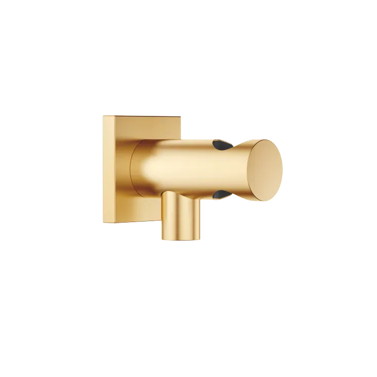 Wall elbow with integrated shower holder - Brushed Durabrass (23kt Gold) - 28 490 970-28